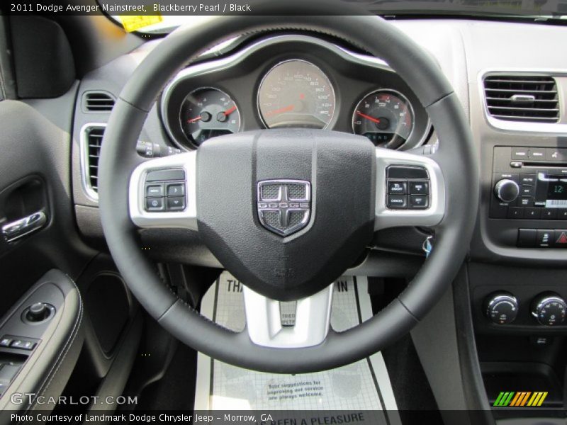 Blackberry Pearl / Black 2011 Dodge Avenger Mainstreet