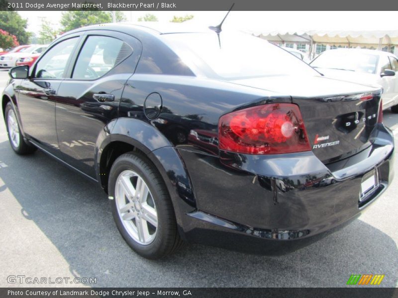 Blackberry Pearl / Black 2011 Dodge Avenger Mainstreet