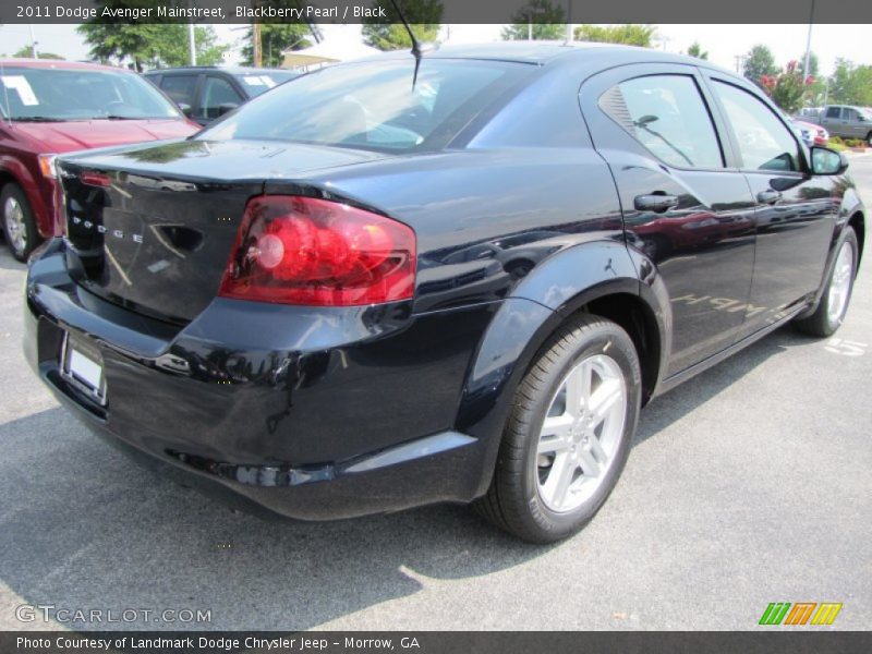 Blackberry Pearl / Black 2011 Dodge Avenger Mainstreet