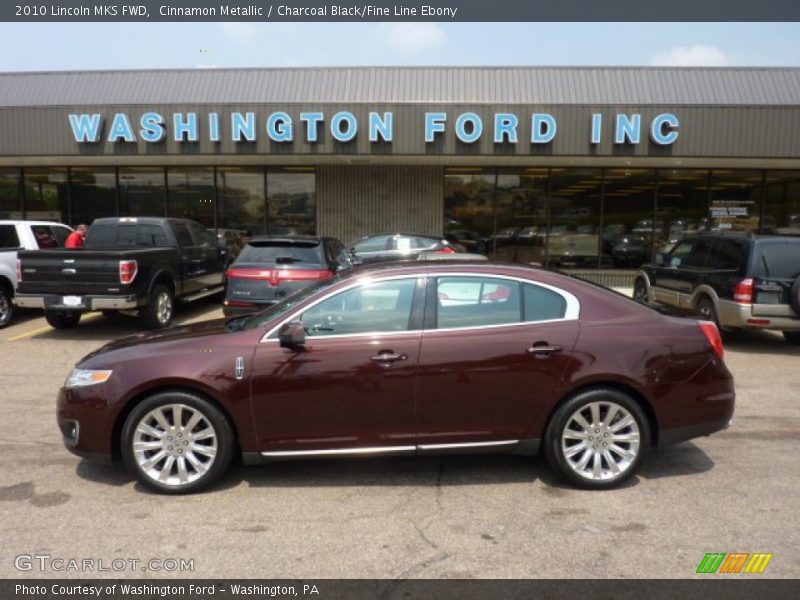 Cinnamon Metallic / Charcoal Black/Fine Line Ebony 2010 Lincoln MKS FWD