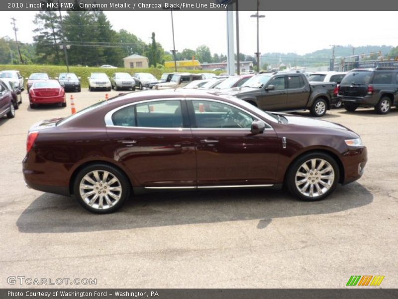 Cinnamon Metallic / Charcoal Black/Fine Line Ebony 2010 Lincoln MKS FWD