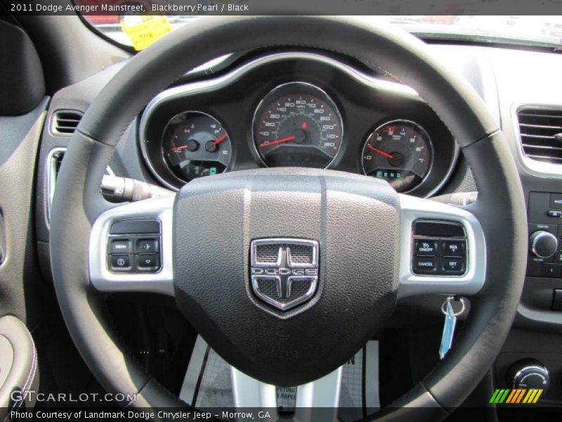 Blackberry Pearl / Black 2011 Dodge Avenger Mainstreet