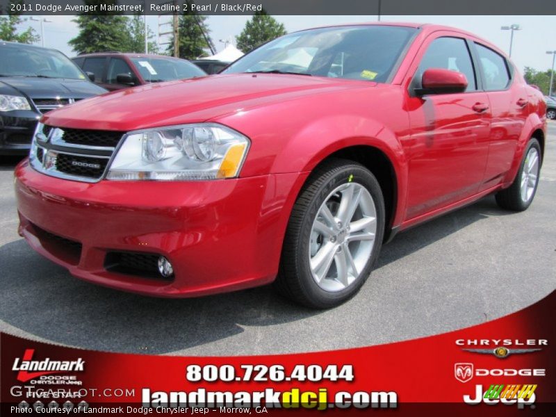 Redline 2 Pearl / Black/Red 2011 Dodge Avenger Mainstreet