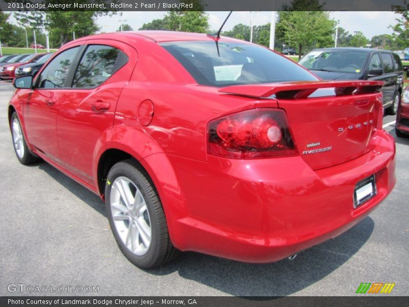 Redline 2 Pearl / Black/Red 2011 Dodge Avenger Mainstreet