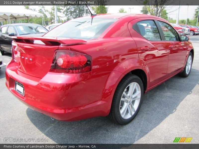 Redline 2 Pearl / Black/Red 2011 Dodge Avenger Mainstreet