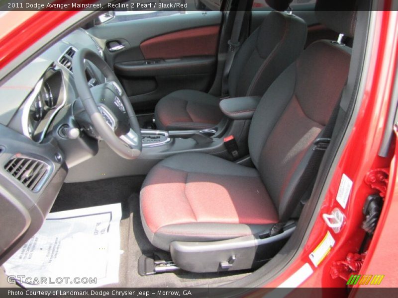Redline 2 Pearl / Black/Red 2011 Dodge Avenger Mainstreet