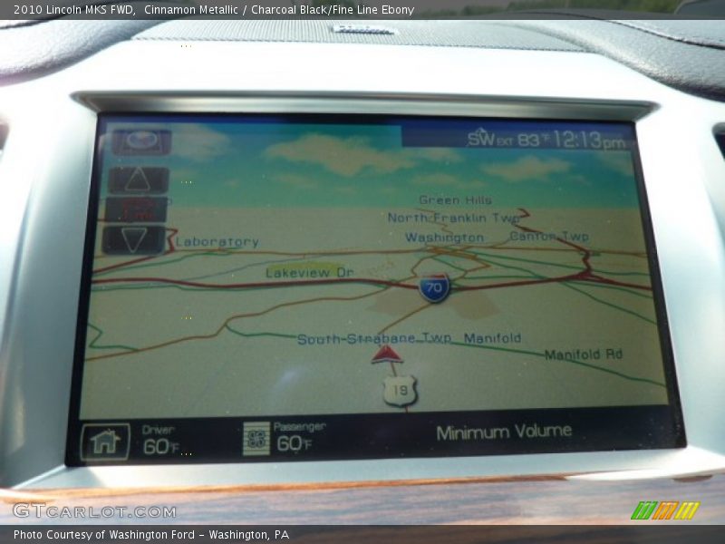 Cinnamon Metallic / Charcoal Black/Fine Line Ebony 2010 Lincoln MKS FWD
