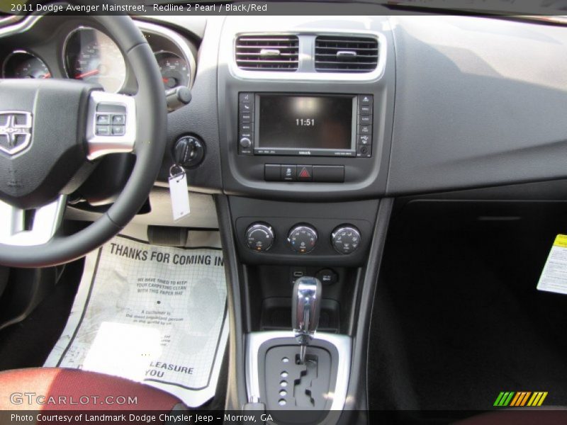 Redline 2 Pearl / Black/Red 2011 Dodge Avenger Mainstreet