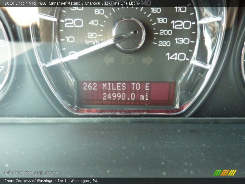Cinnamon Metallic / Charcoal Black/Fine Line Ebony 2010 Lincoln MKS FWD