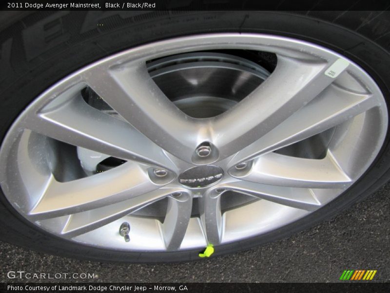 Black / Black/Red 2011 Dodge Avenger Mainstreet