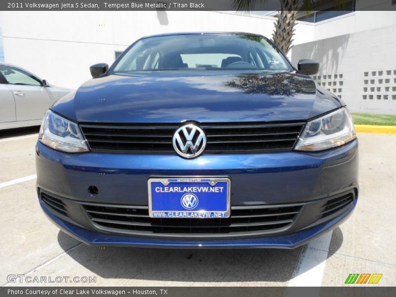 Tempest Blue Metallic / Titan Black 2011 Volkswagen Jetta S Sedan