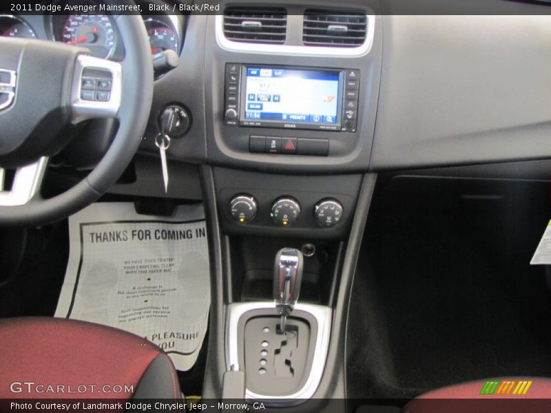Black / Black/Red 2011 Dodge Avenger Mainstreet