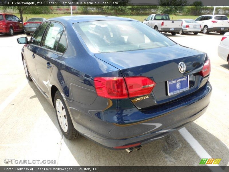 Tempest Blue Metallic / Titan Black 2011 Volkswagen Jetta S Sedan