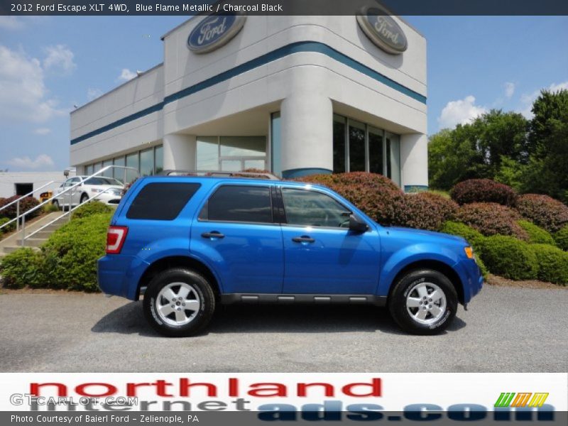 Blue Flame Metallic / Charcoal Black 2012 Ford Escape XLT 4WD