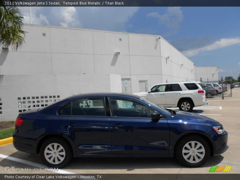 Tempest Blue Metallic / Titan Black 2011 Volkswagen Jetta S Sedan
