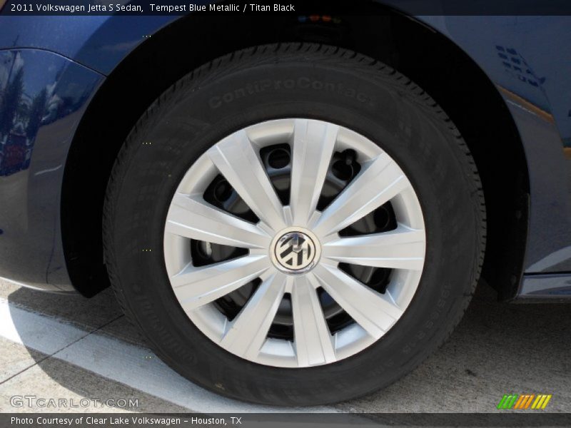 Tempest Blue Metallic / Titan Black 2011 Volkswagen Jetta S Sedan