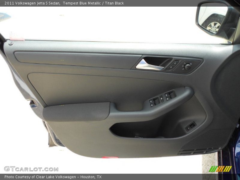 Tempest Blue Metallic / Titan Black 2011 Volkswagen Jetta S Sedan