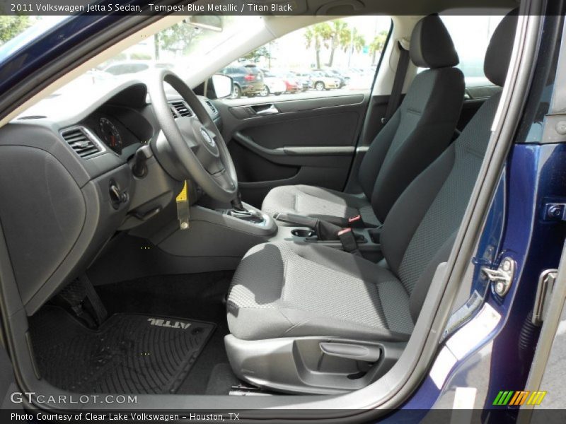 Tempest Blue Metallic / Titan Black 2011 Volkswagen Jetta S Sedan