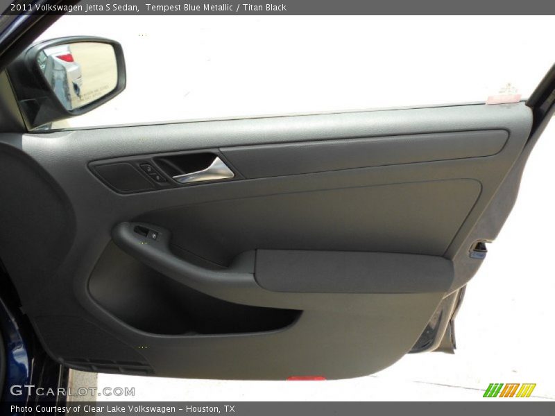 Tempest Blue Metallic / Titan Black 2011 Volkswagen Jetta S Sedan
