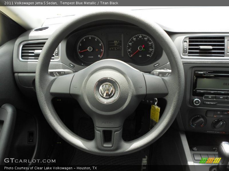 Tempest Blue Metallic / Titan Black 2011 Volkswagen Jetta S Sedan