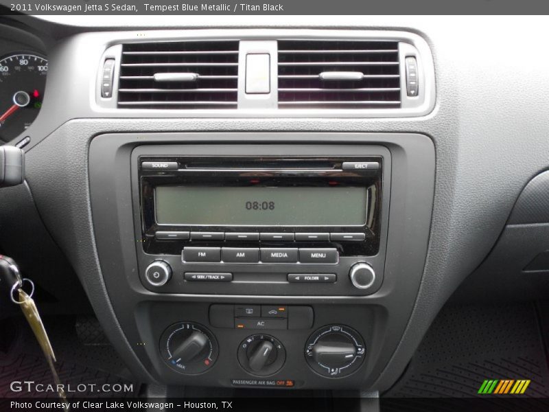 Tempest Blue Metallic / Titan Black 2011 Volkswagen Jetta S Sedan