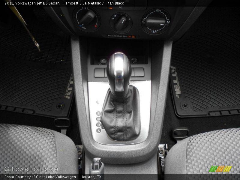 Tempest Blue Metallic / Titan Black 2011 Volkswagen Jetta S Sedan