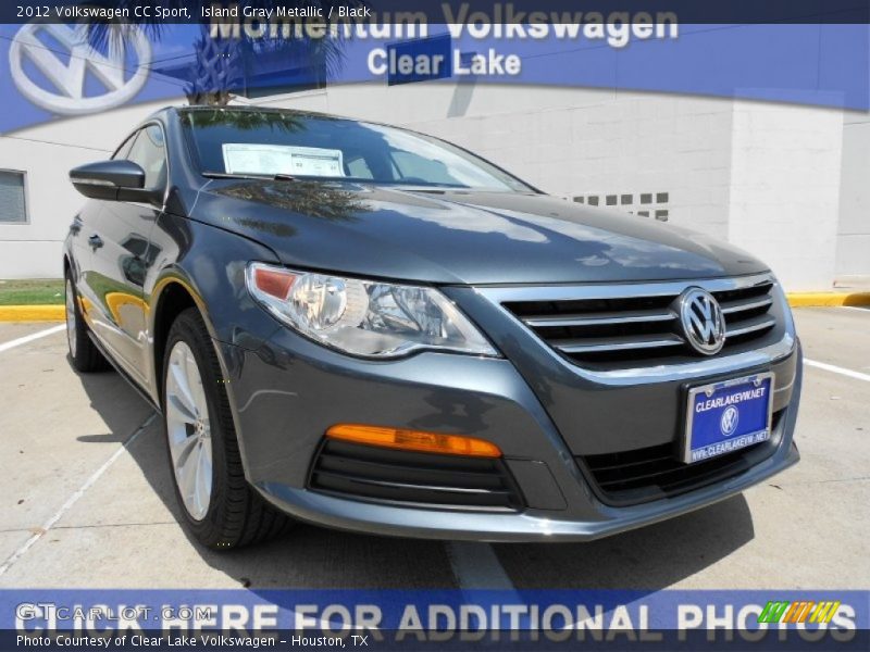 Island Gray Metallic / Black 2012 Volkswagen CC Sport