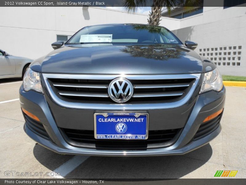 Island Gray Metallic / Black 2012 Volkswagen CC Sport