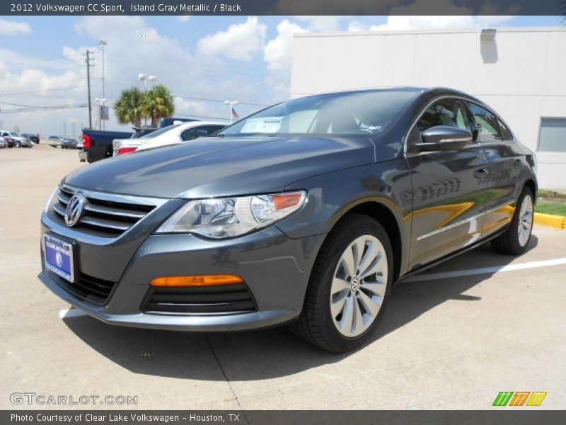 Island Gray Metallic / Black 2012 Volkswagen CC Sport