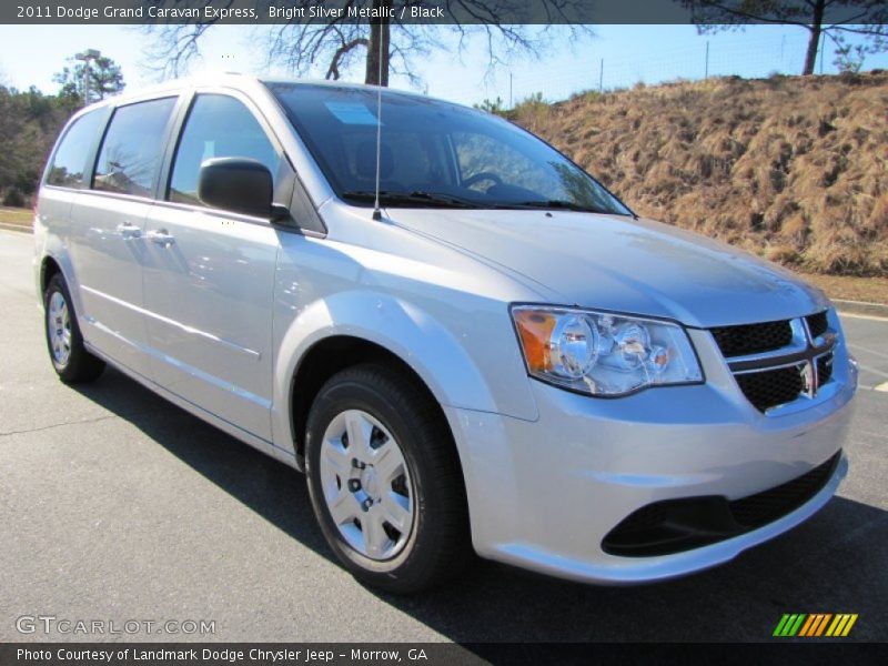 Bright Silver Metallic / Black 2011 Dodge Grand Caravan Express