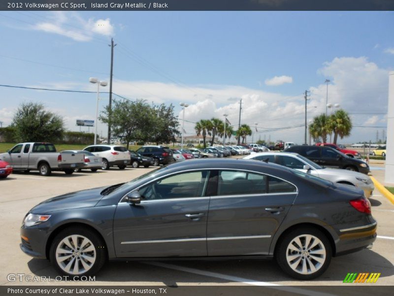 Island Gray Metallic / Black 2012 Volkswagen CC Sport