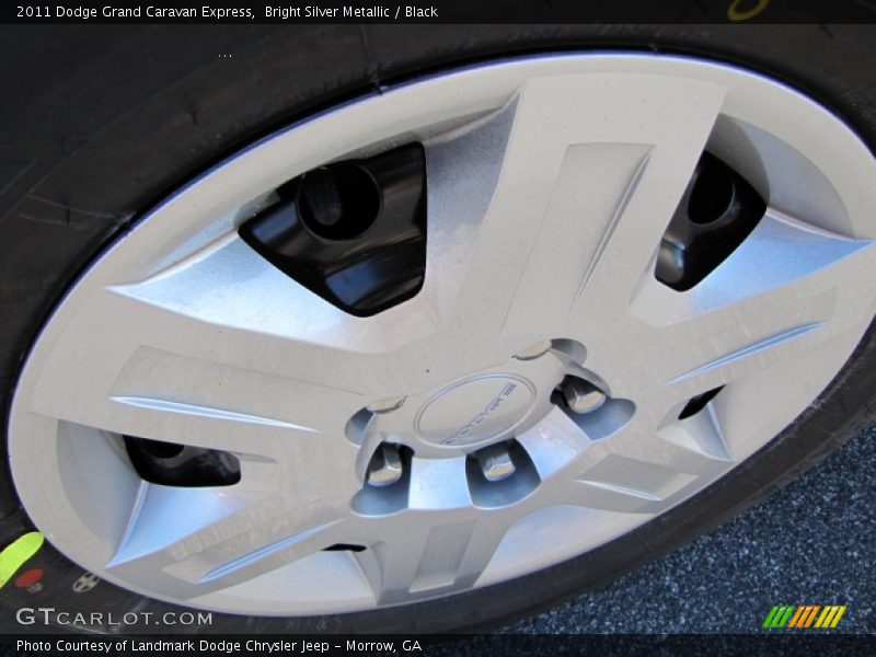 Bright Silver Metallic / Black 2011 Dodge Grand Caravan Express