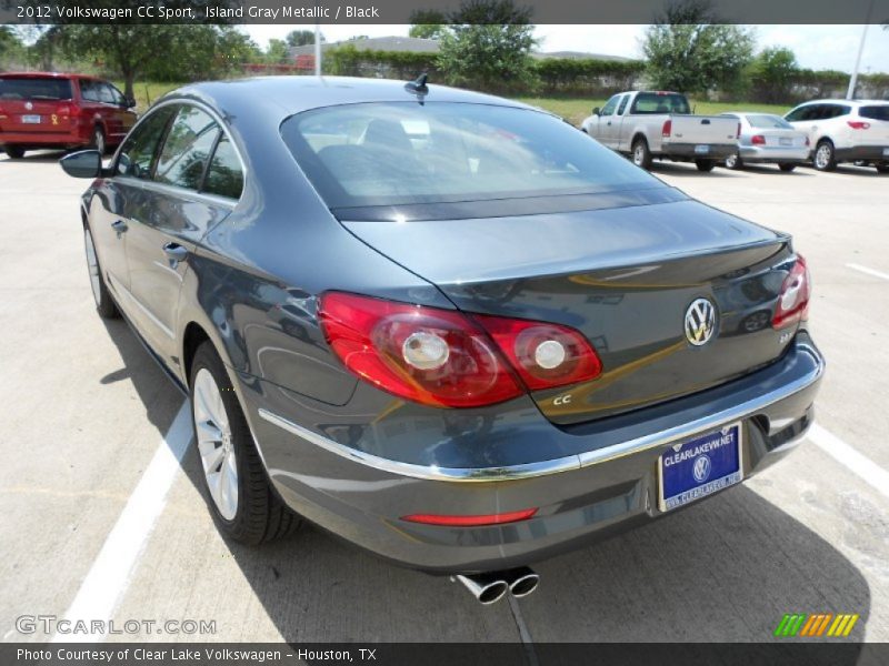 Island Gray Metallic / Black 2012 Volkswagen CC Sport