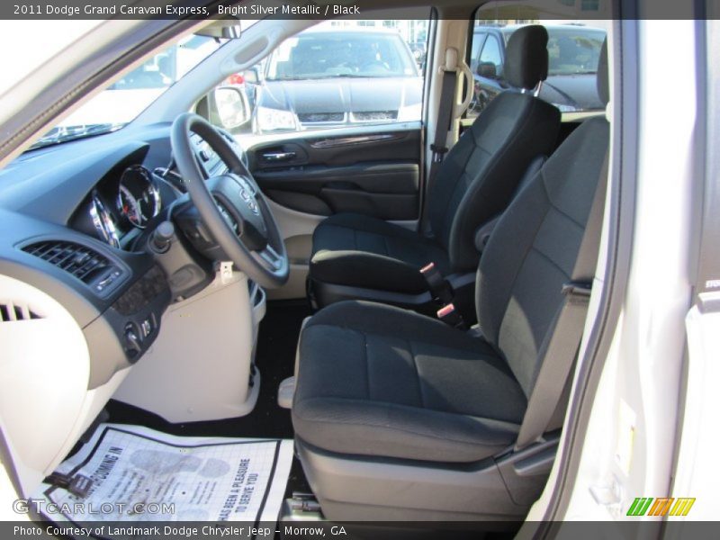 Bright Silver Metallic / Black 2011 Dodge Grand Caravan Express