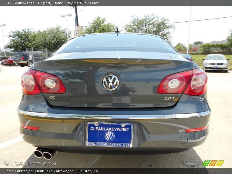 Island Gray Metallic / Black 2012 Volkswagen CC Sport