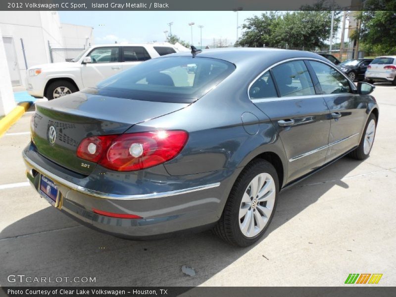 Island Gray Metallic / Black 2012 Volkswagen CC Sport