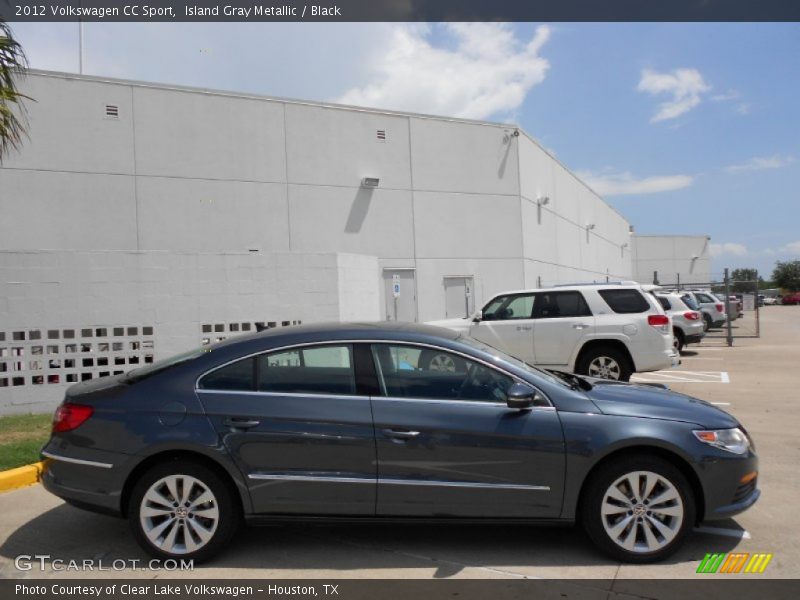 Island Gray Metallic / Black 2012 Volkswagen CC Sport