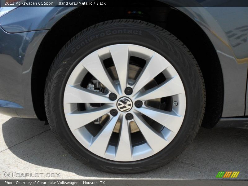 Island Gray Metallic / Black 2012 Volkswagen CC Sport
