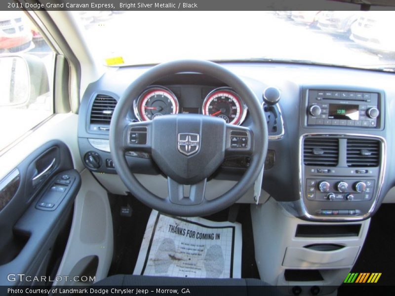 Bright Silver Metallic / Black 2011 Dodge Grand Caravan Express