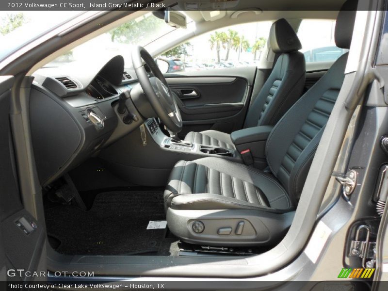 Island Gray Metallic / Black 2012 Volkswagen CC Sport