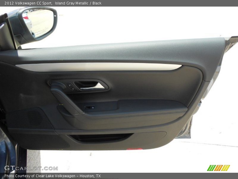 Island Gray Metallic / Black 2012 Volkswagen CC Sport