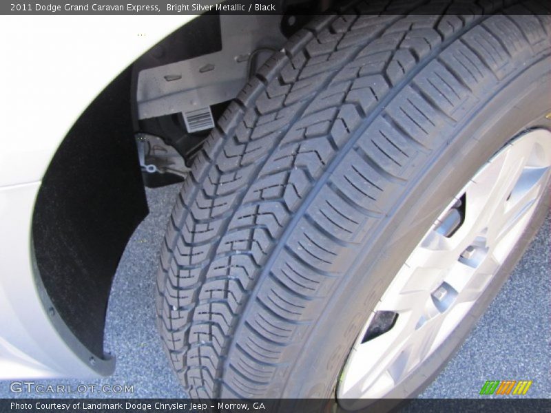 Bright Silver Metallic / Black 2011 Dodge Grand Caravan Express