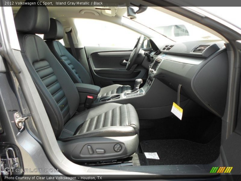 Island Gray Metallic / Black 2012 Volkswagen CC Sport