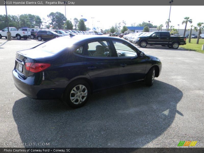 Regatta Blue / Gray 2010 Hyundai Elantra GLS