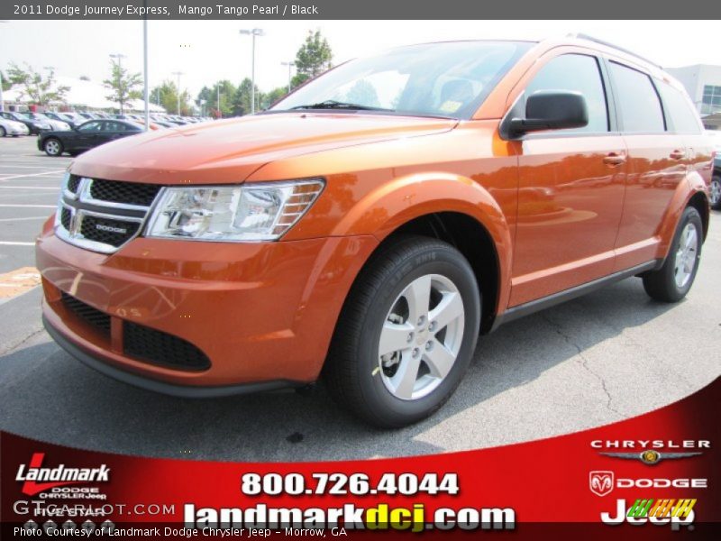 Mango Tango Pearl / Black 2011 Dodge Journey Express