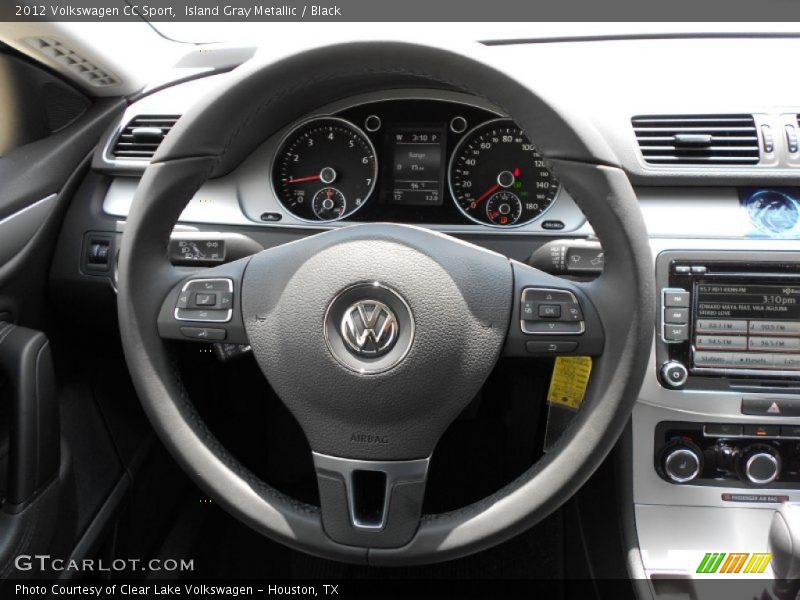 Island Gray Metallic / Black 2012 Volkswagen CC Sport