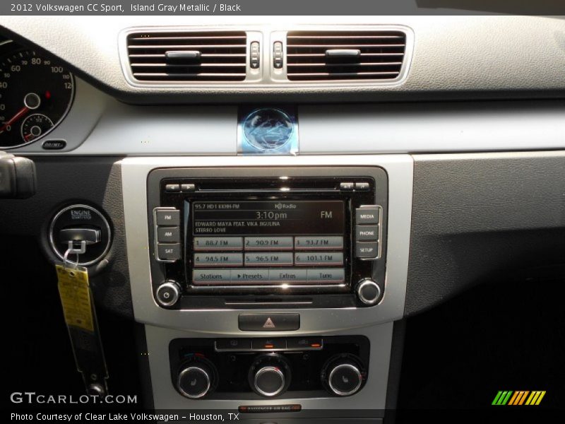 Island Gray Metallic / Black 2012 Volkswagen CC Sport
