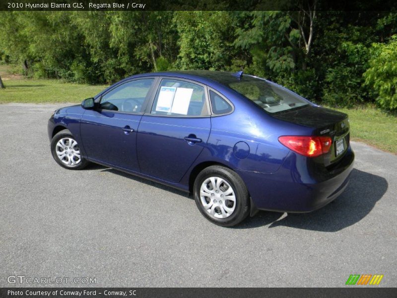 Regatta Blue / Gray 2010 Hyundai Elantra GLS