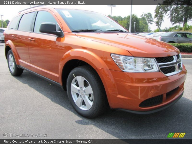 Mango Tango Pearl / Black 2011 Dodge Journey Express