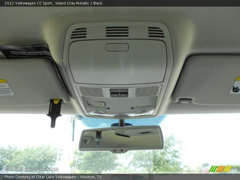 Island Gray Metallic / Black 2012 Volkswagen CC Sport
